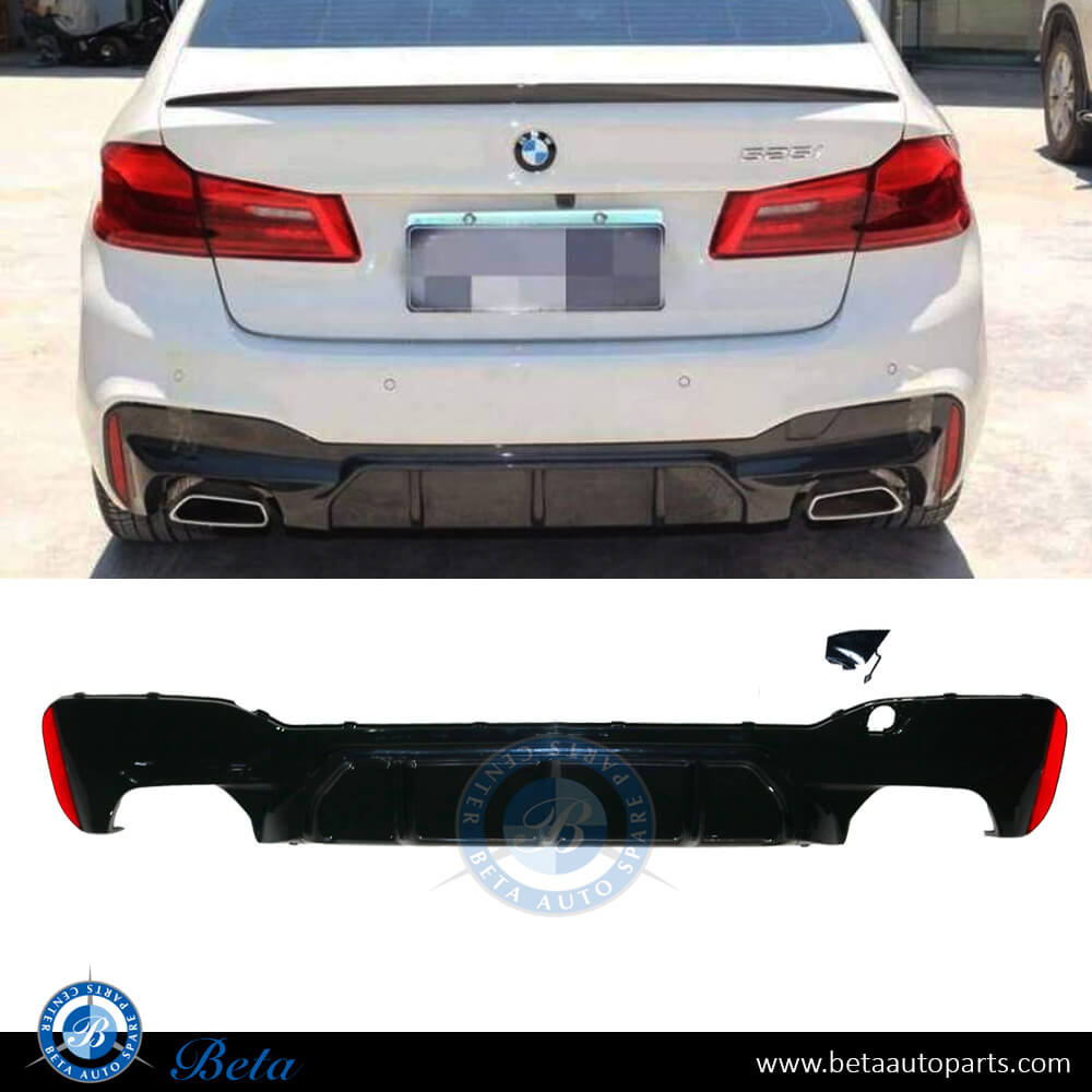 Rear Diffuser M5 look for M-Tek 530i / 540i for BMW 5 Series G30 2017-2020 models, Part Number 51128069485 Rear Diffuser M5 look for M-Tek 530i / 540i for BMW 5 Series G30 2017-2020 models, Part Number 51128069485